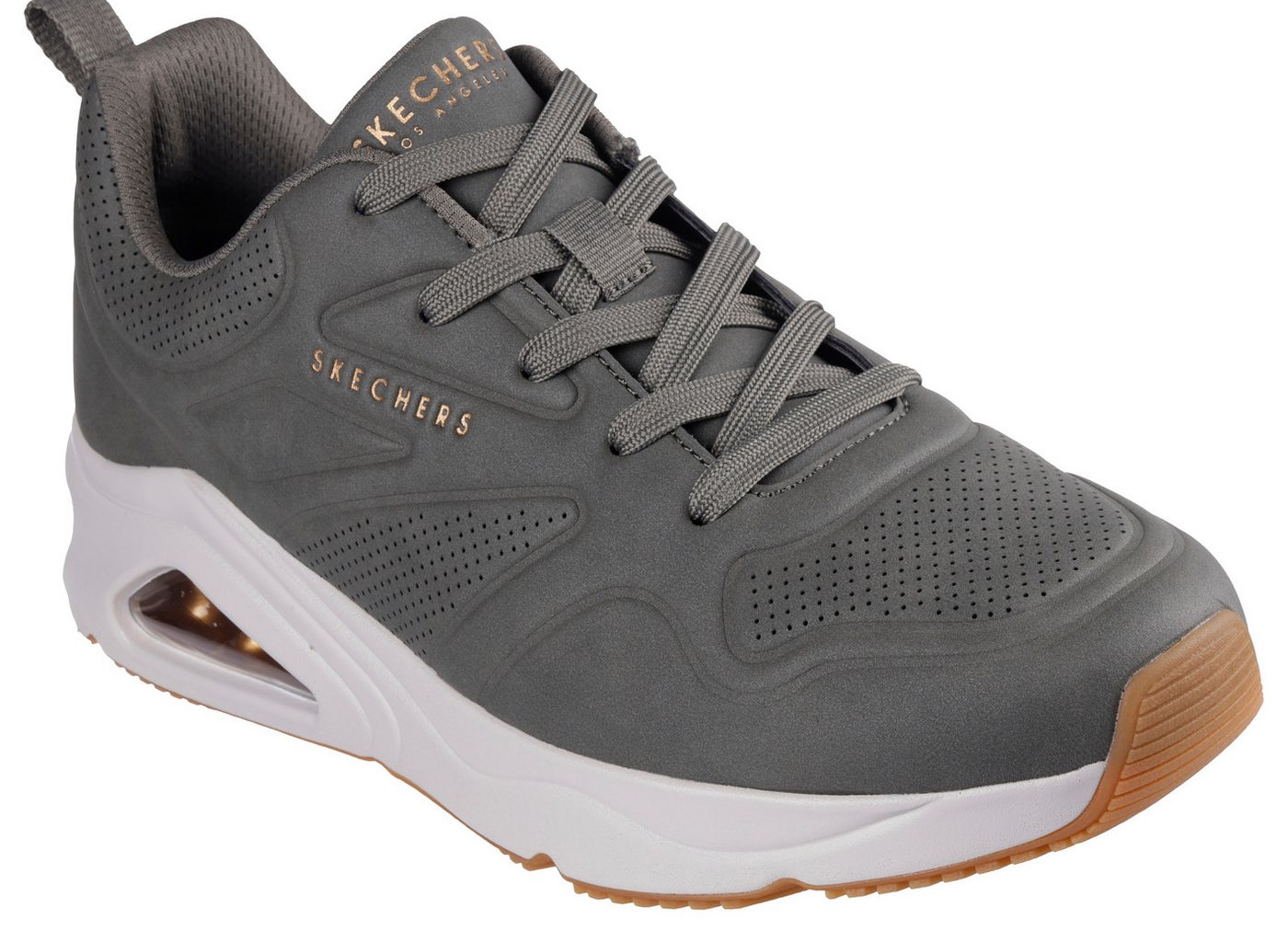 Skechers TRES-AIR UNO Sneaker Freizeitschuh, Halbschuh, Schnürschuh mit Skech-Air®-Luftpolsterung (grün)