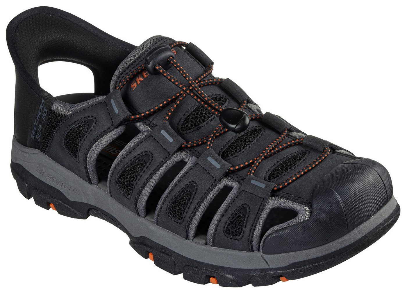 Skechers TRESMEN-NORVICK Outdoorsandale, Trekking Sandale mit Slip-ins Funktion