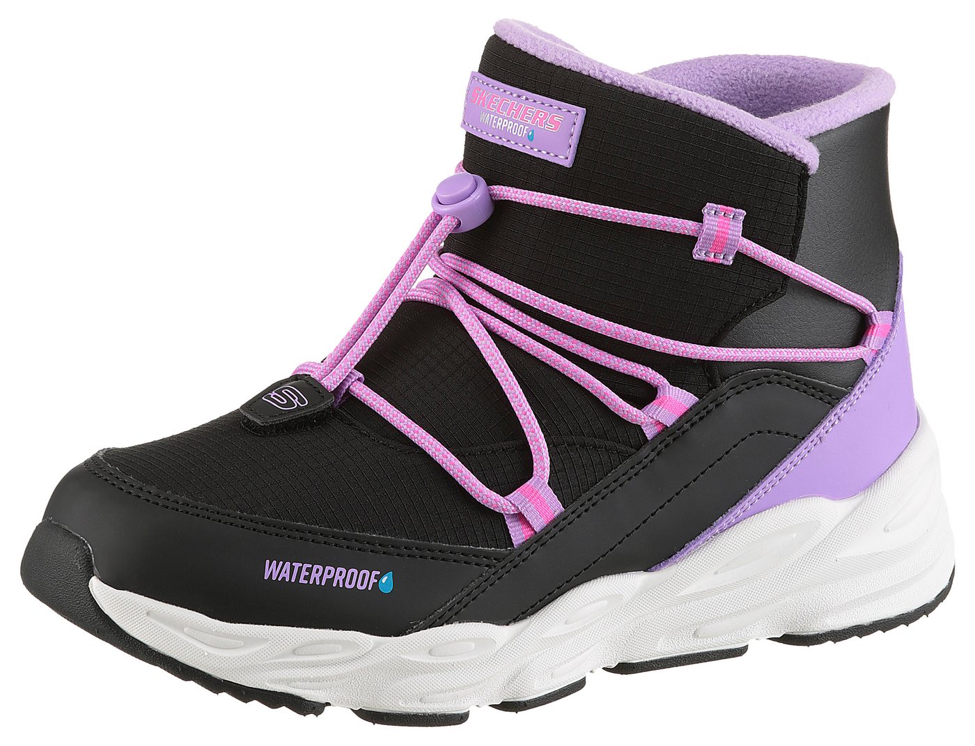 Skechers TURBO TREAD Schlupfboots Winterboots mit Gummizug, Größenschablone zum Download