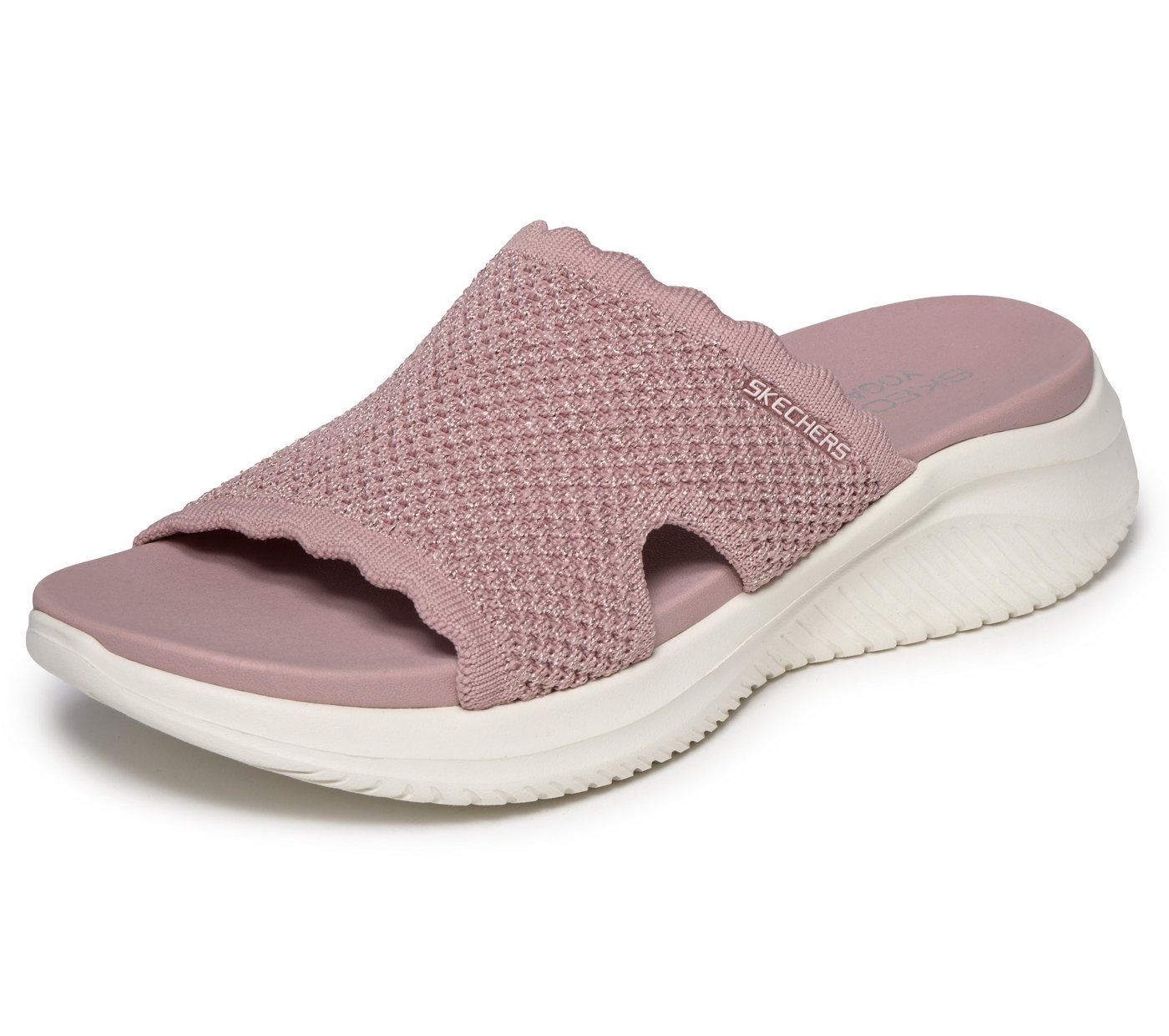Skechers ULTRA FLEX 3.0 SANDAL-BRING IT! Pantolette Sommerschuh, Strandschuh, Badeschuh mit Yoga Foam (mauve)
