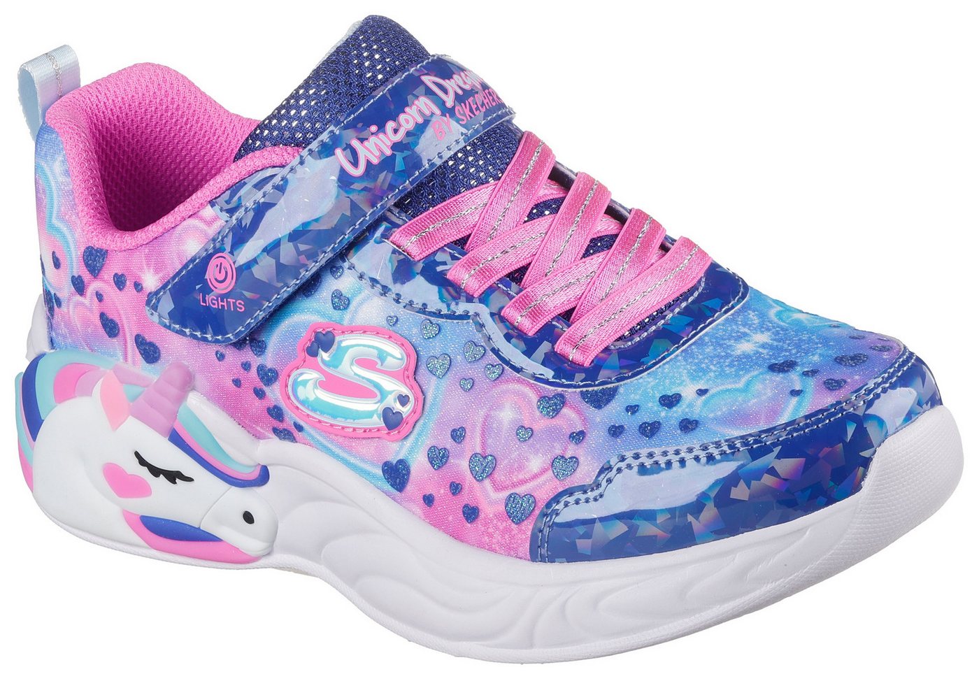 Skechers UNICORN DREAMS Sneaker Klettschuh mit Einhorn, Größenschablone zum Download