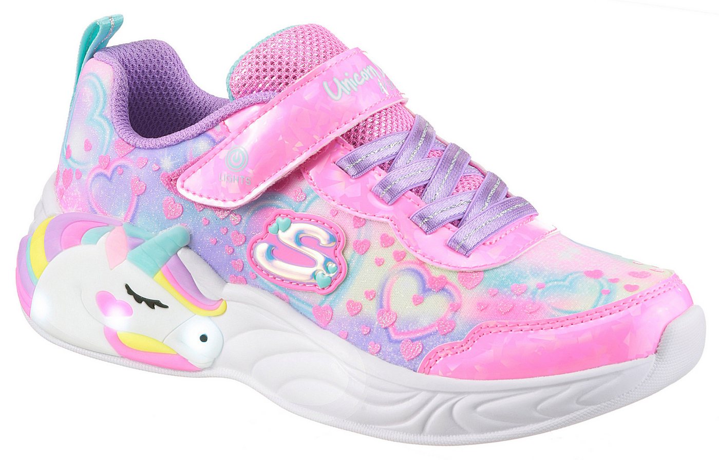 Skechers UNICORN DREAMS Sneaker Klettschuh mit Einhorn, Größenschablone zum Download