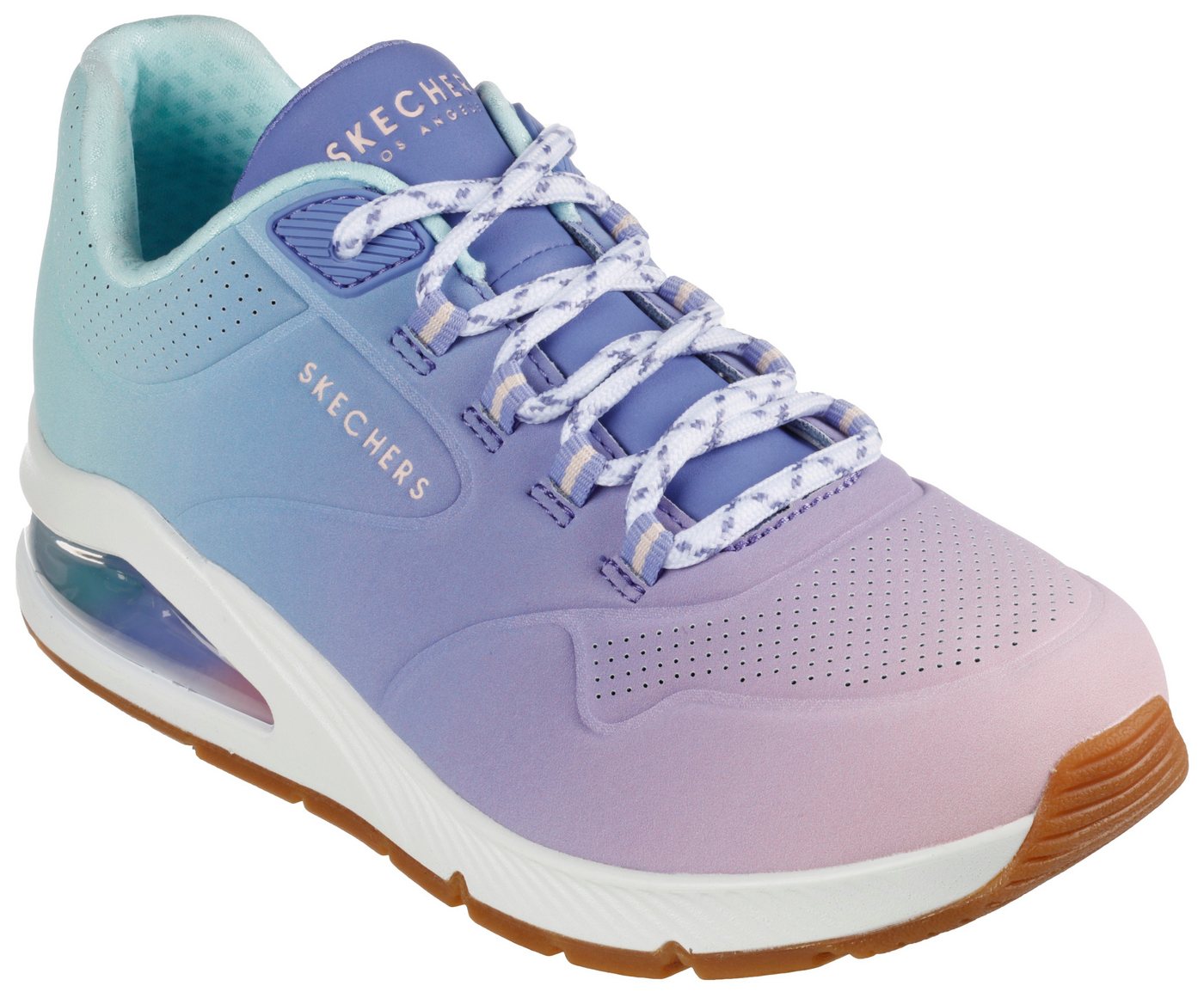Skechers UNO 2 OMBRE AWAY Sneaker in leuchtender Farbkombi, Freizeitschuh, Halbschuh, Schnürschuh