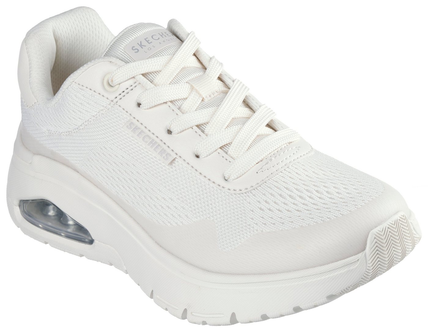 Skechers UNO FLEX-UNO FRESH ONE Sneaker, Neon Schuh, Sneaker, Keilsneaker mit Plateausohle (weiß)
