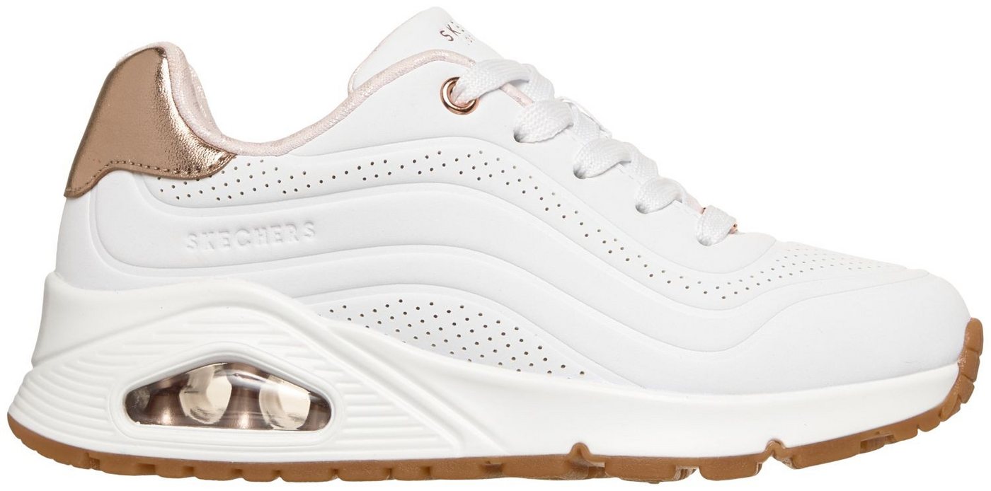 Skechers Uno Gen1 Shimmer Wave Weiß WHT Sneaker