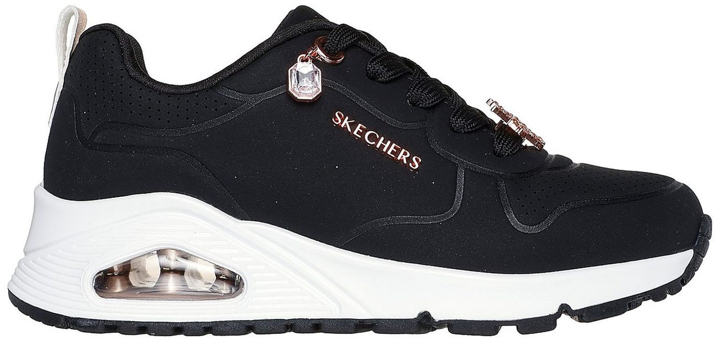 Skechers Uno Gen1 Trendy Jewels Schwarz BKRG Sneaker