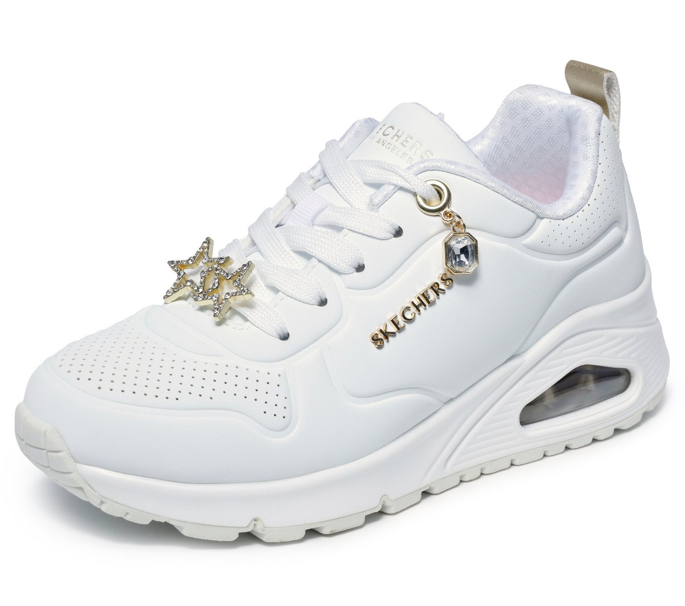 Skechers UNO GEN1-TRENDY JEWELS Sneaker Plateausneaker, Größenschablone zum Download (gold/weiß)