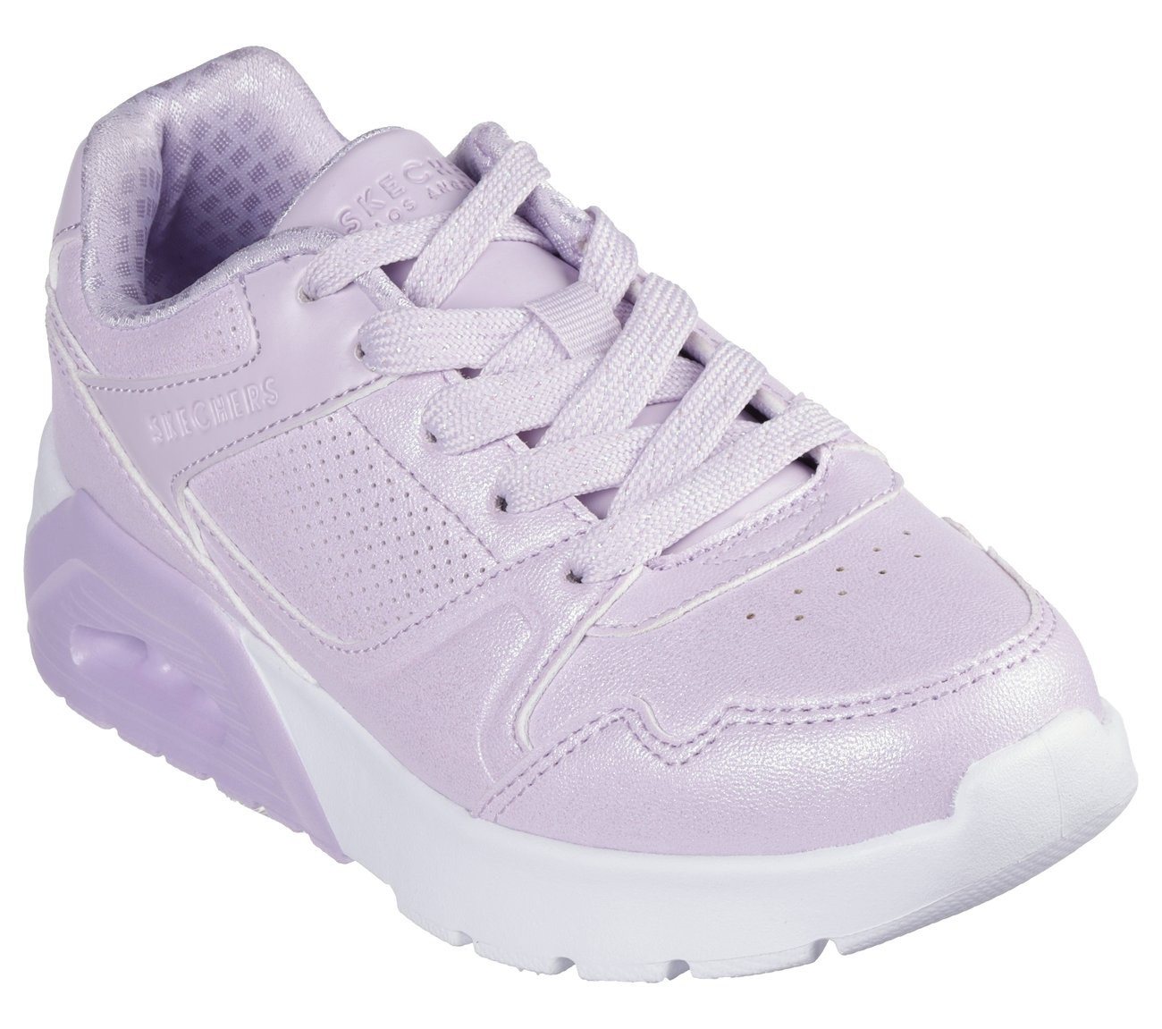 Skechers UNO LITE 2.0 Sneaker, Schnürschuh mit farbl. Keilsohle, Größenschablone zum Download