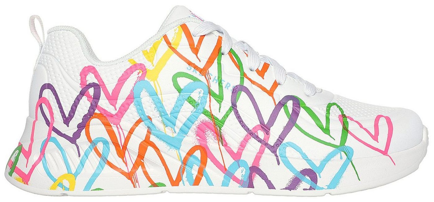 Skechers Uno Lite Heart Of Hearts Weiß WMLT Sneaker
