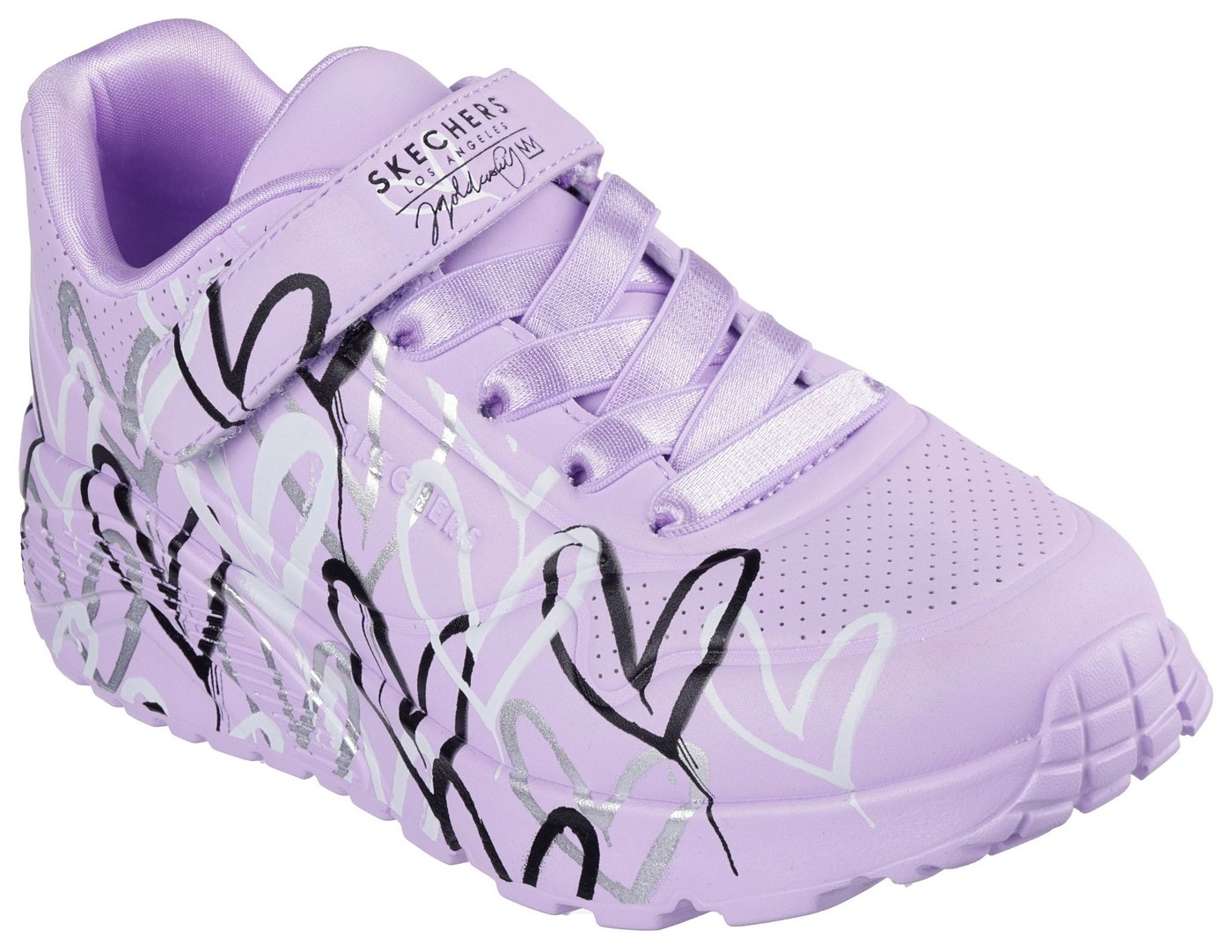 Skechers UNO LITE - LOVE LEVITATE Sneaker Schnürschuh mit bedruckter Sohle, Größenschablone zum Download