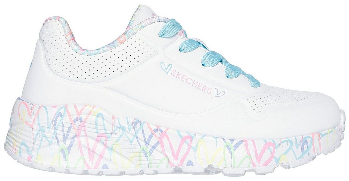 Skechers Uno Lite Lovely Luv Weiß WPTQ Sneaker