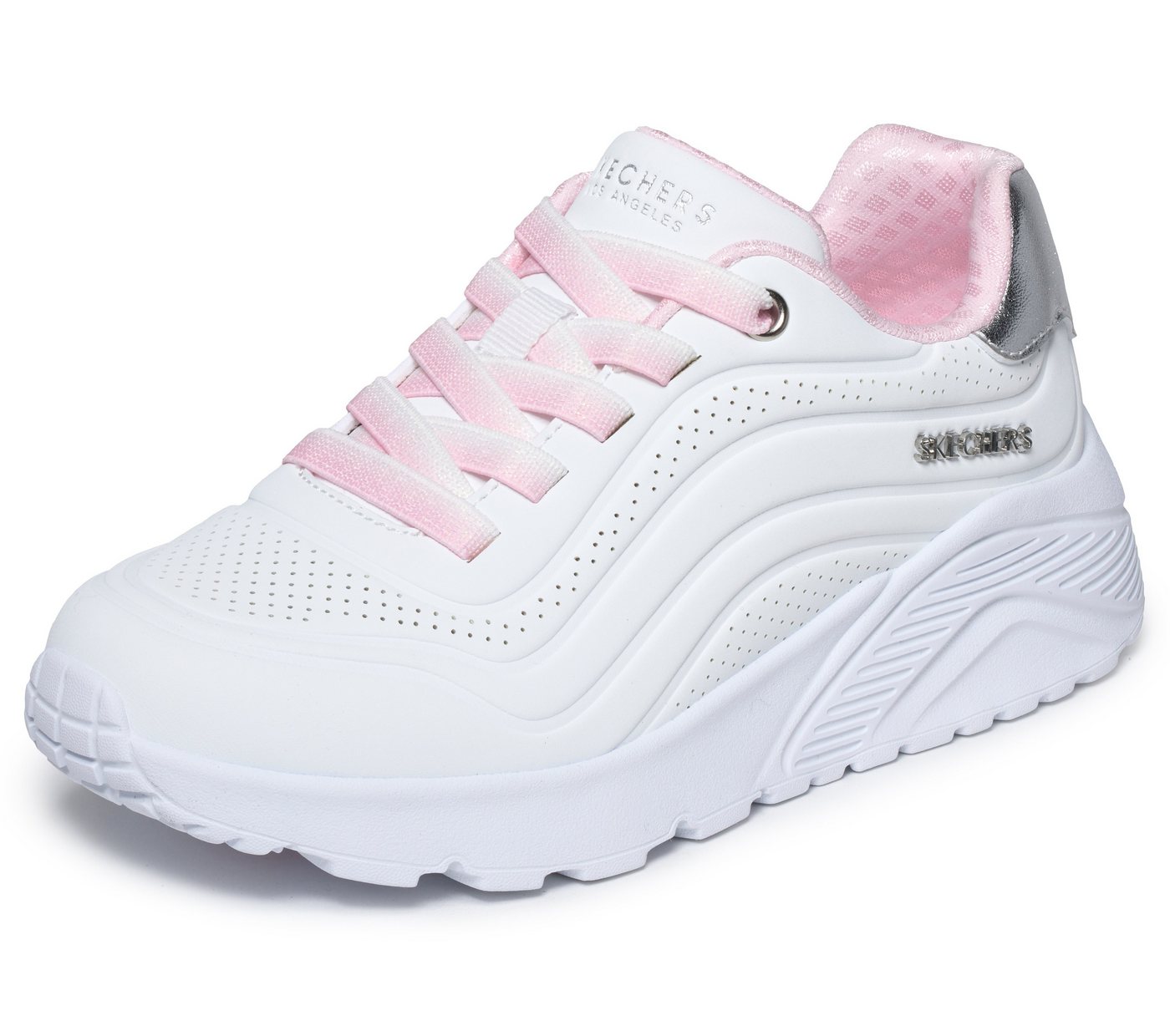 Skechers UNO LITE Slip-On Sneaker Schnürschuh, Halbschuh, Keilabsatz, Grössenschablone zum Download