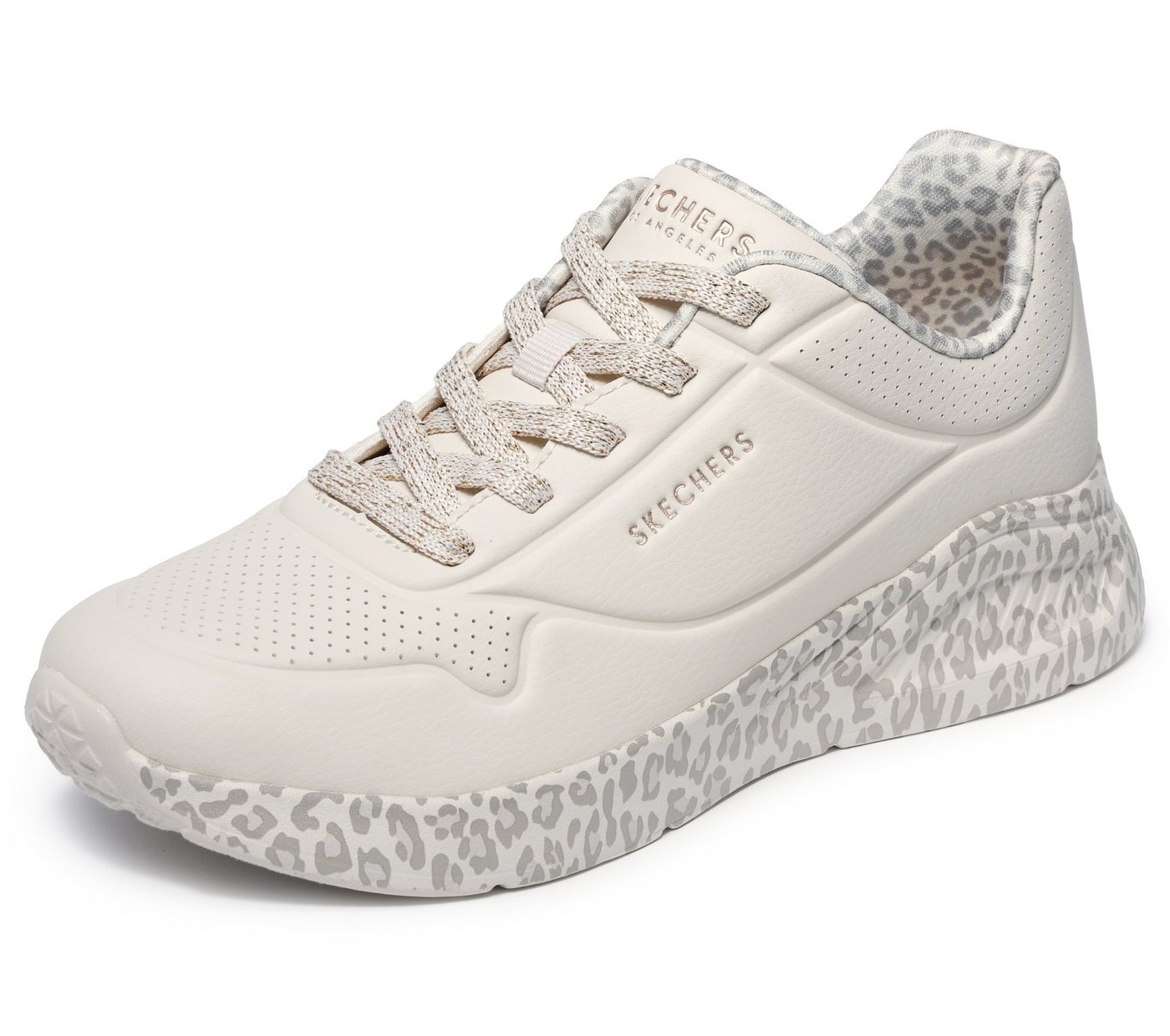 Skechers UNO LITE-SUBTLE PRINTS Sneaker Halbschuh, Schnürschuh, Freizeitschuh mit gemusterter Sohle