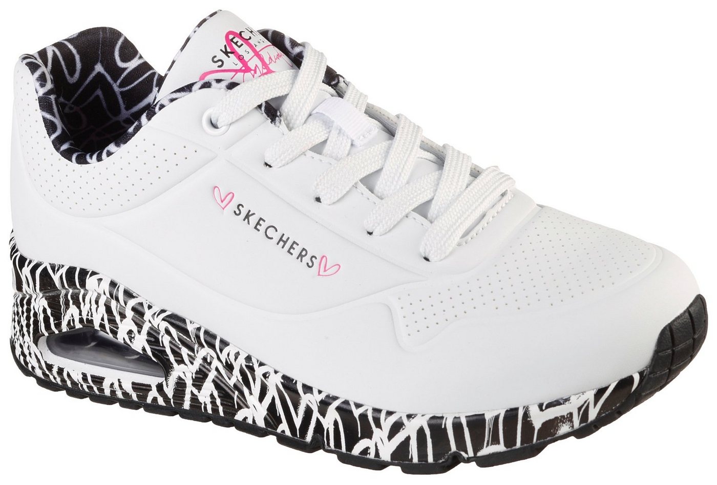 Skechers UNO LOVING LOVE Freizeitschuh, Halbschuh, Schnürschuh mit Luftkammersohle