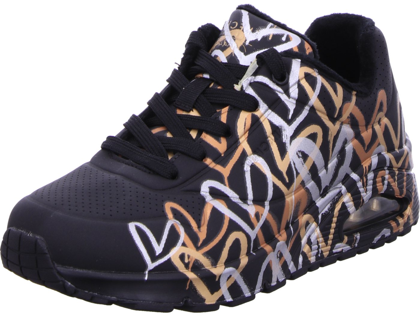 Skechers Uno - METALLIC LOVE Sneaker (schwarz)