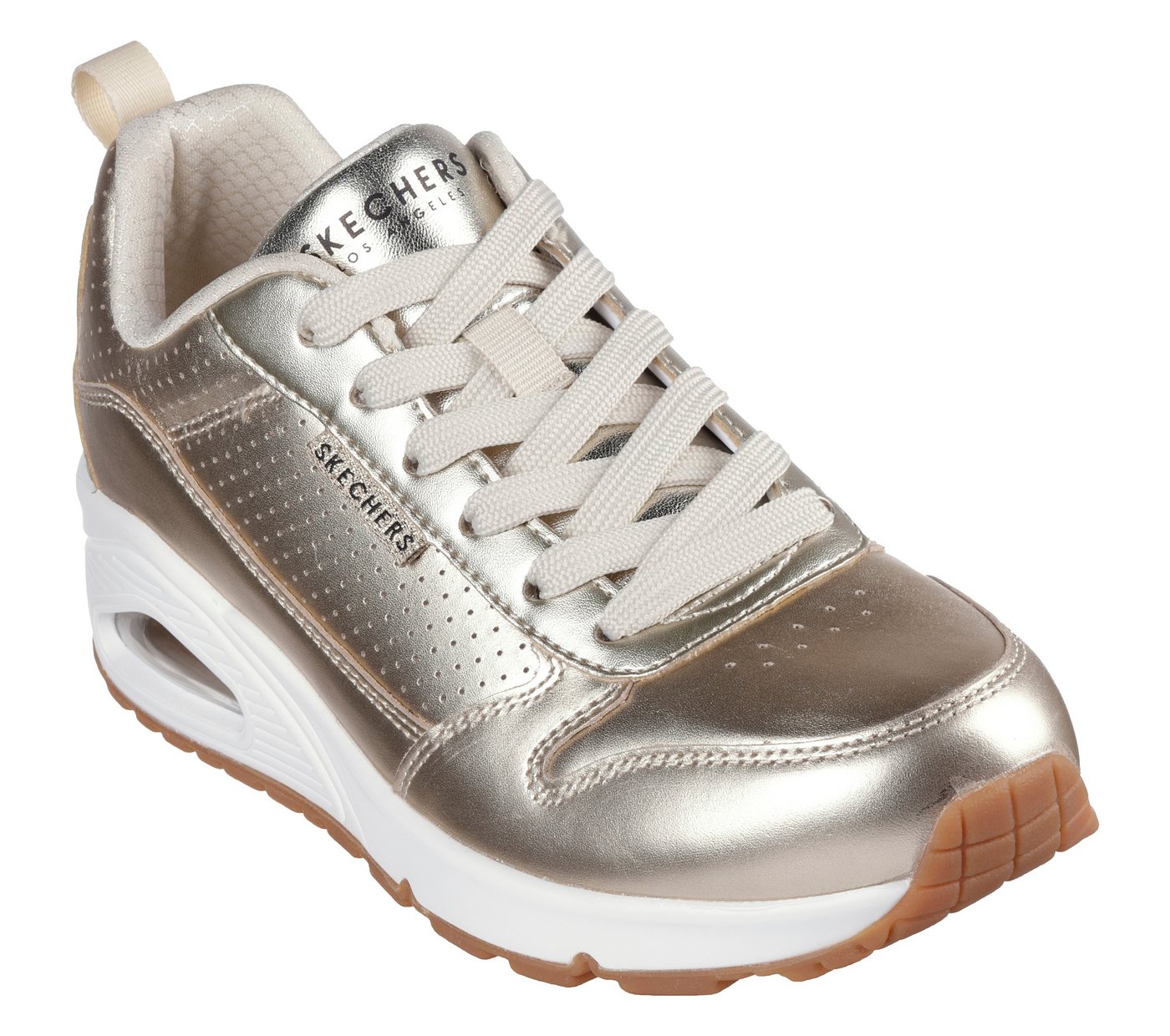 Skechers Uno - Metallixs Sneaker Keilsneaker, Plateausneaker, Schnürschuh mit Skech-Air