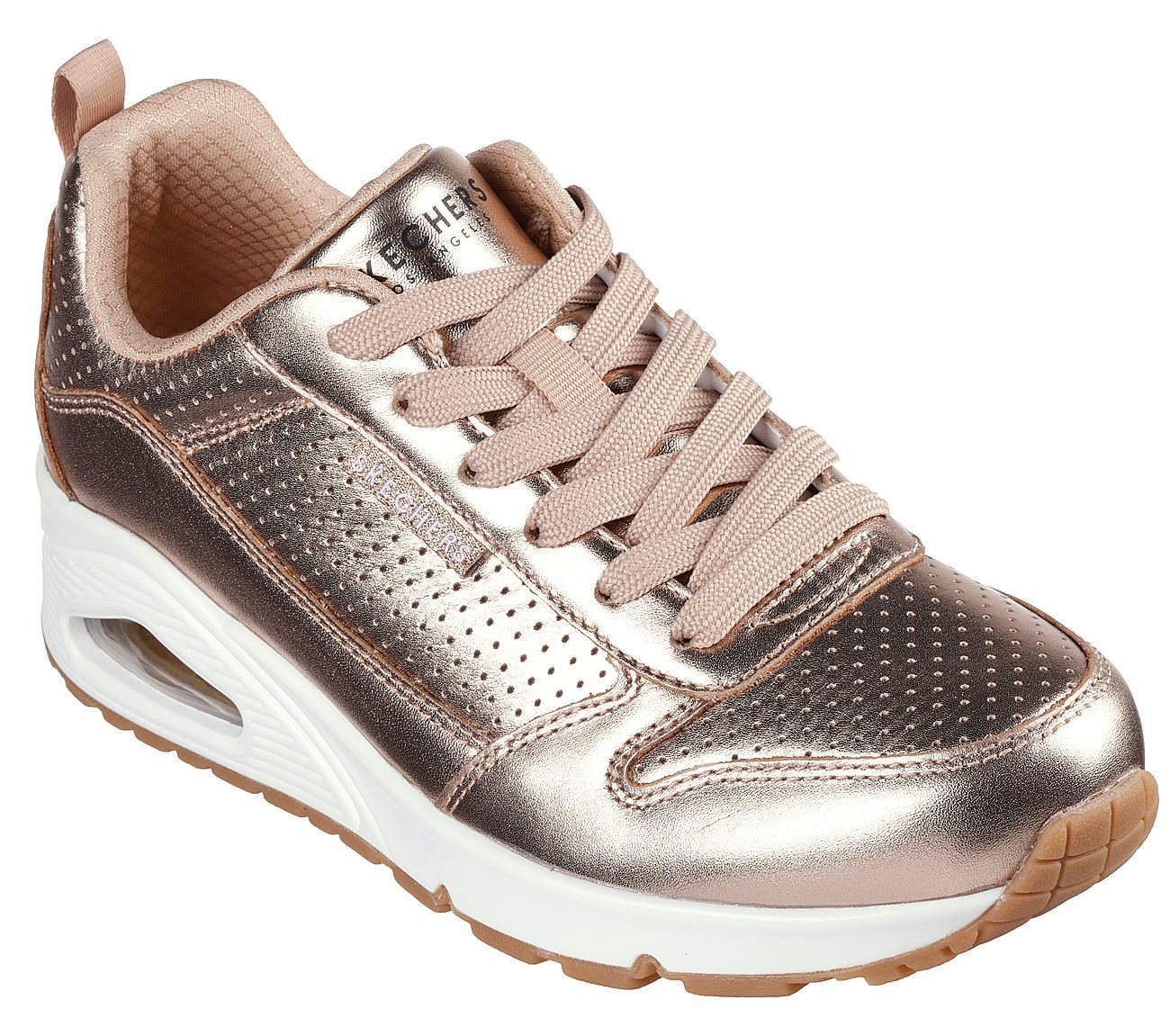 Skechers Uno - Metallixs Sneaker Keilsneaker, Plateausneaker, Schnürschuh mit Skech-Air
