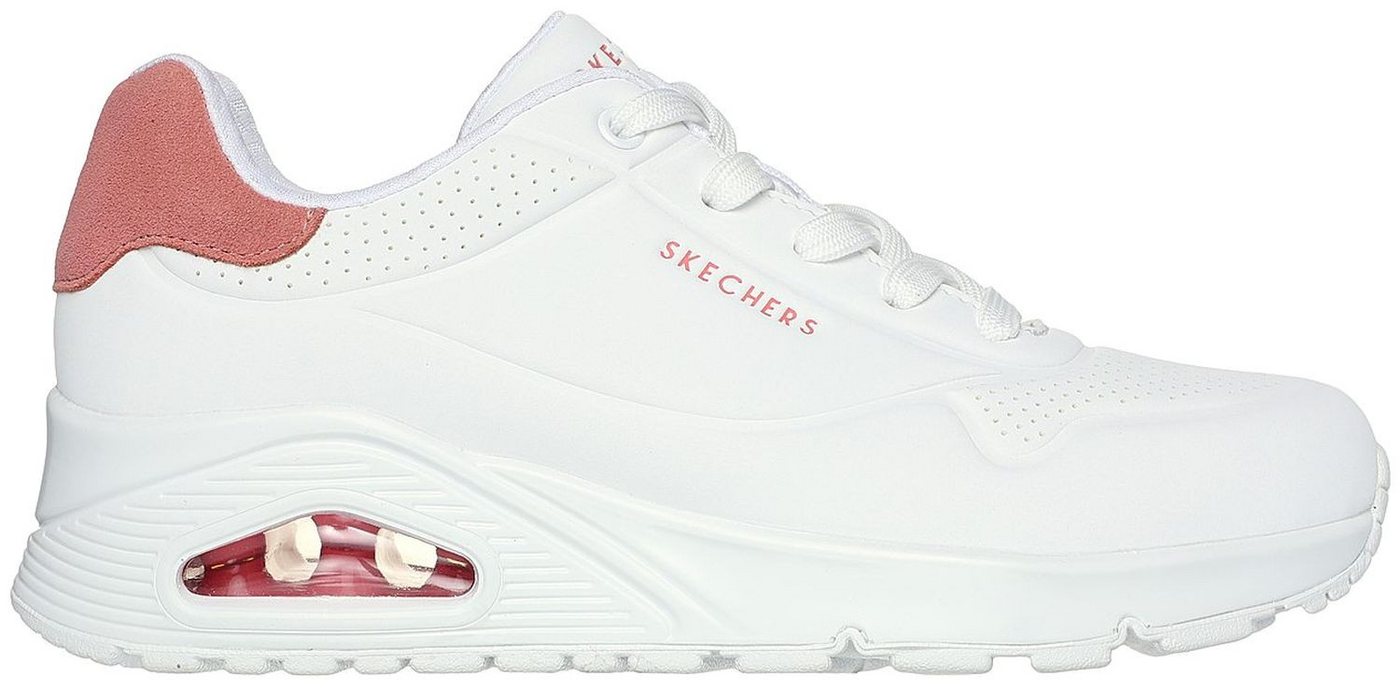 Skechers Uno Pop Back Weiß WCRL Sneaker