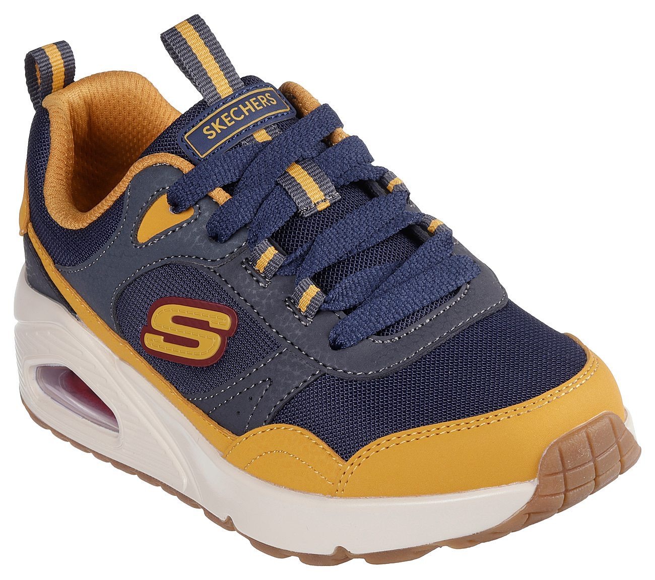 Skechers UNO - RETRO GROOVE Sneaker Freizeitschuh mit Memory Foam, Größenschablone zum Download