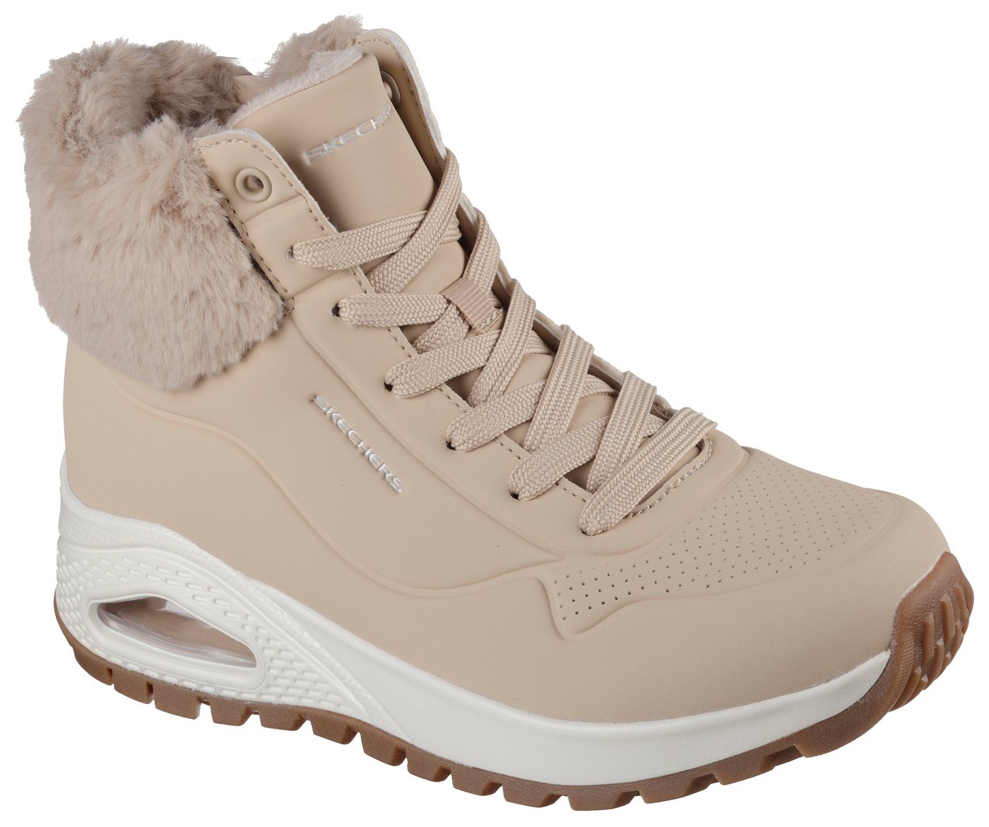 Skechers UNO RUGGED - FALL AIR Schnürboots Winterboots mit Air-Cooled Memory Foam® Komfort-Innensohle (beige)