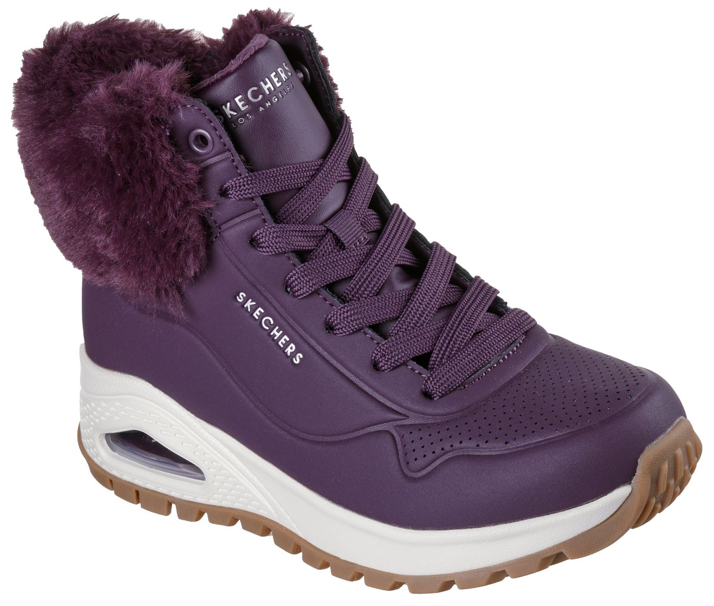 Skechers UNO RUGGED - FALL AIR Schnürboots Winterboots mit Air-Cooled Memory Foam® Komfort-Innensohle (rot)