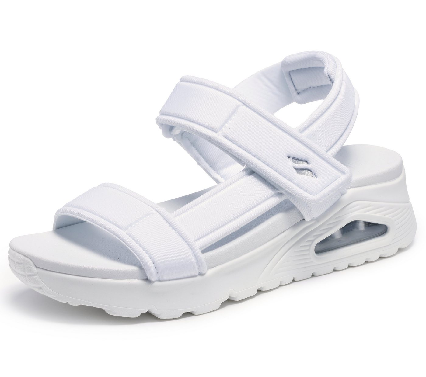 Skechers UNO Sandale Sommerschuh, Sandalette, Klettschuh mit SkechAir Luftkissensohle (weiß)