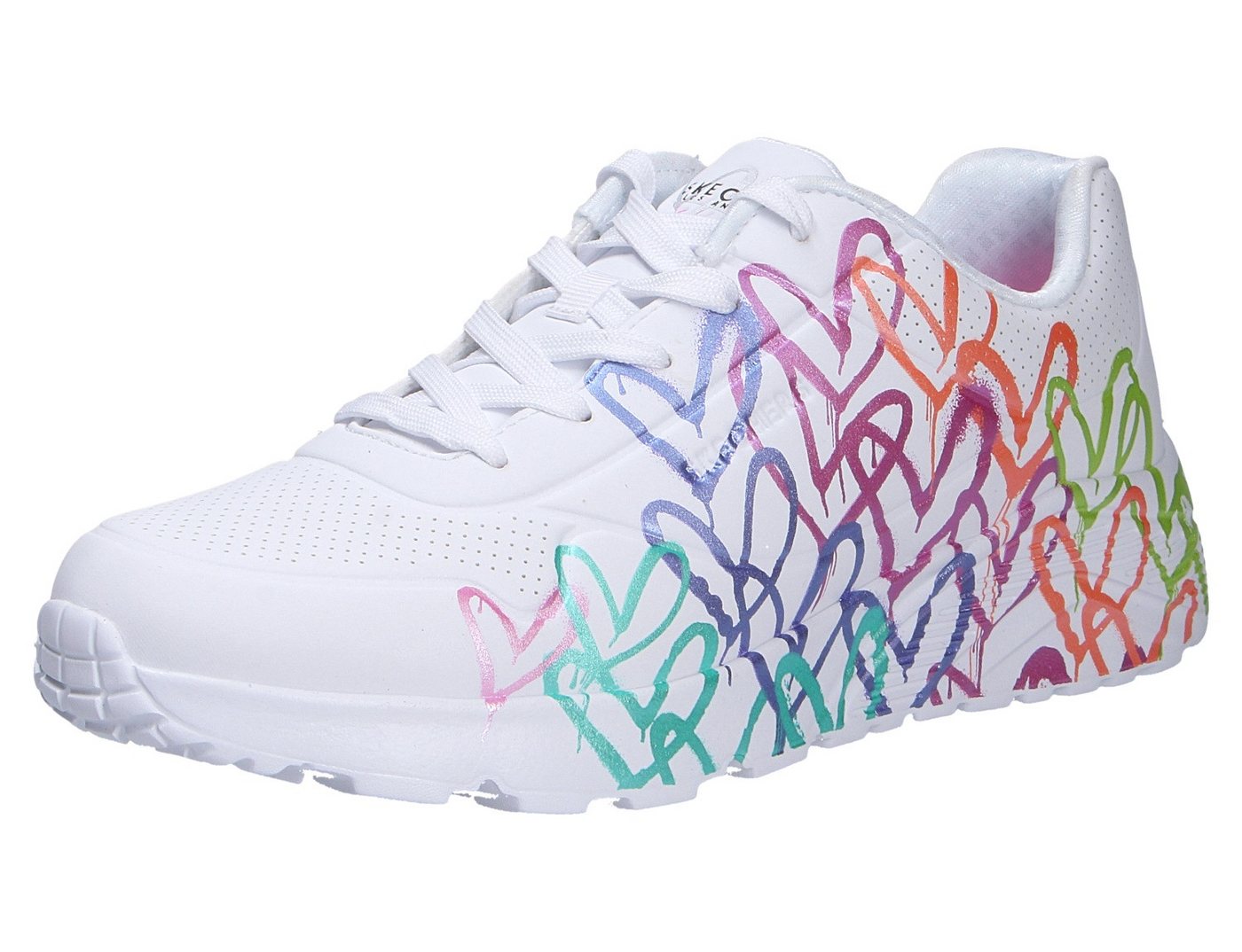 Skechers Uno Schnürschuh Modischer Schnitt (weiß)