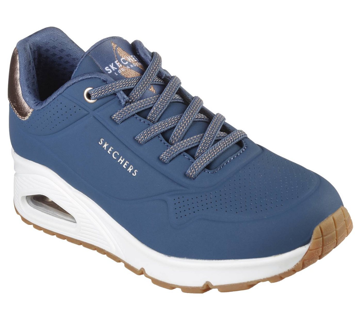 Skechers Uno Shimmer Away Blau NVY Sneaker