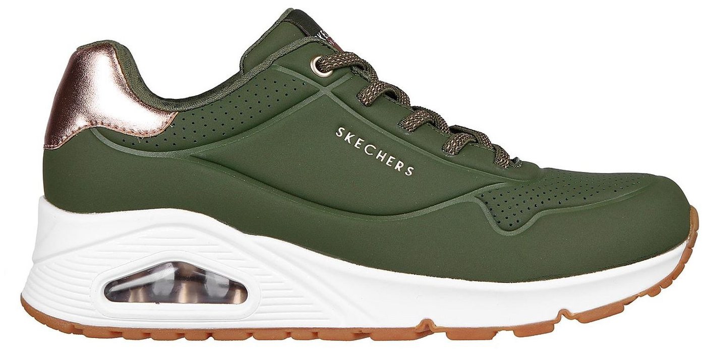 Skechers Uno Shimmer Away Blau NVY Sneaker (grün)