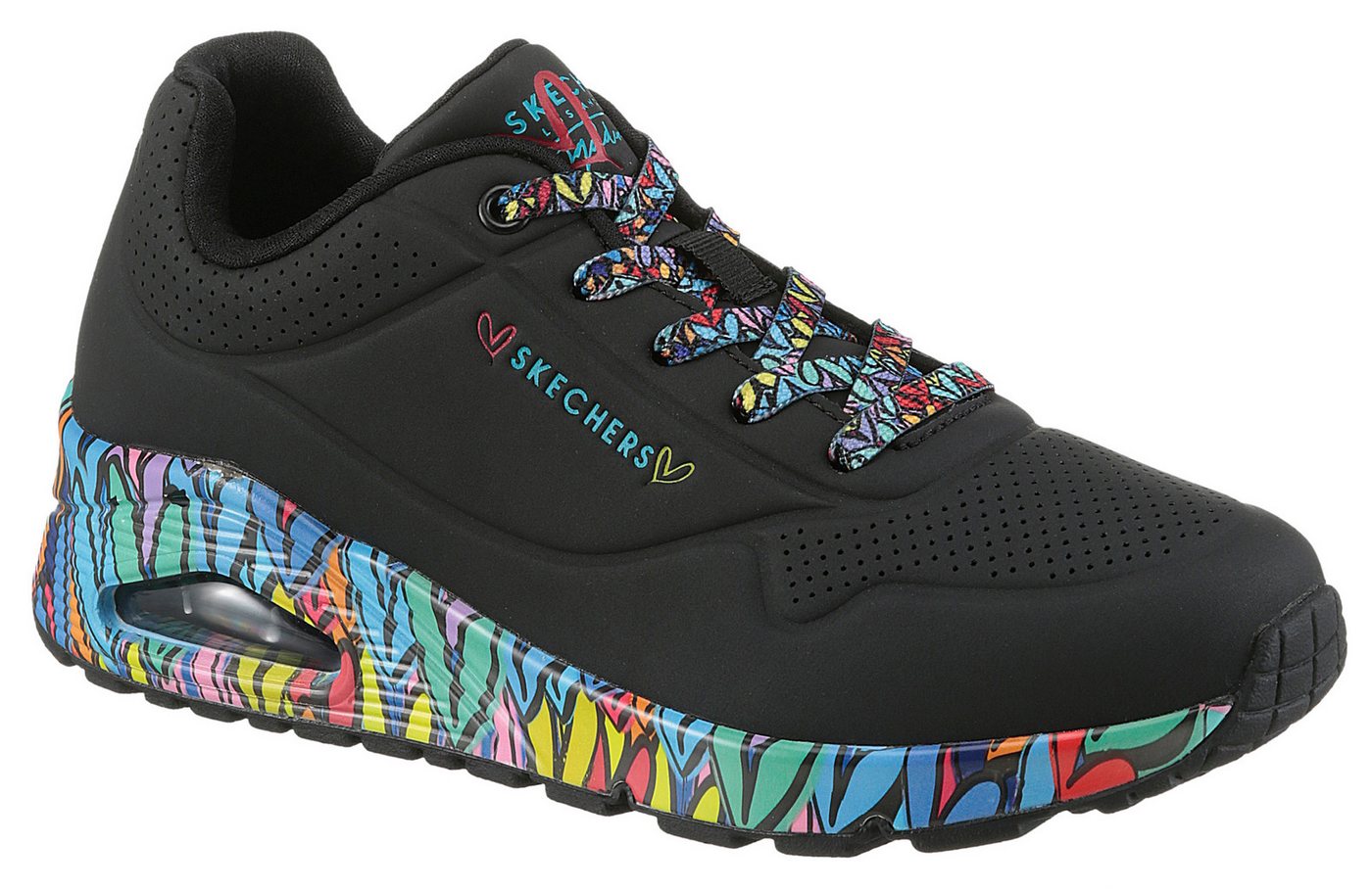 Skechers UNO Sneaker Plateausneaker, Schnürschuh mit Keilabsatz