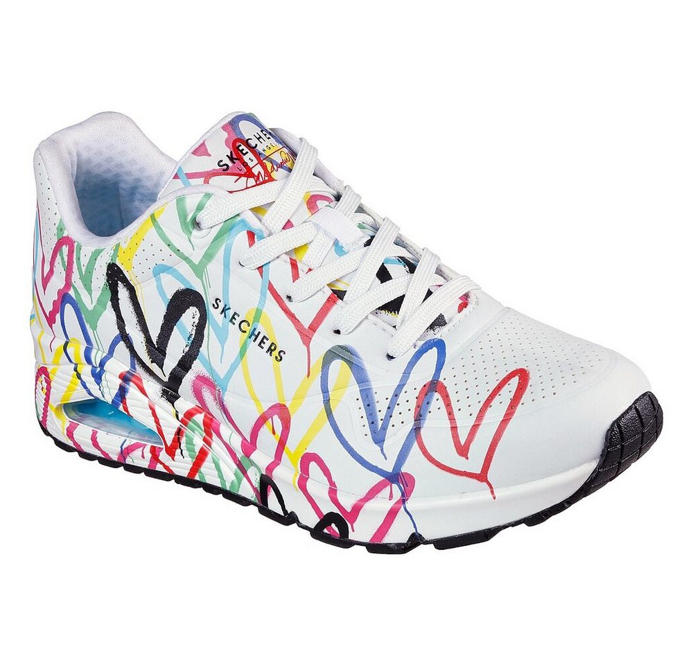 Skechers - UNO SPREAD THE LOVE - 155507 WMLT - Weiß Schnürschuh