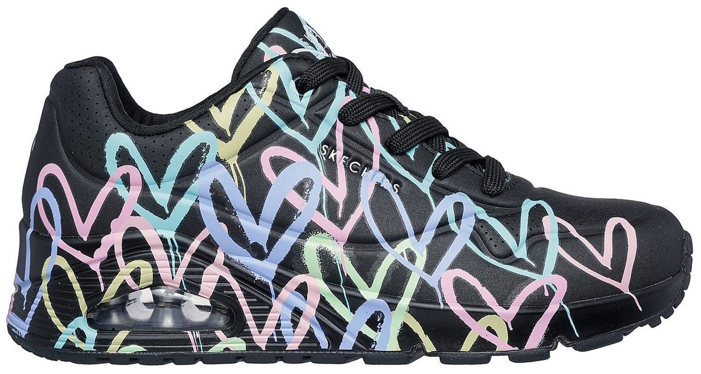 Skechers Uno Spread The Love Schwarz BPTQ Sneaker