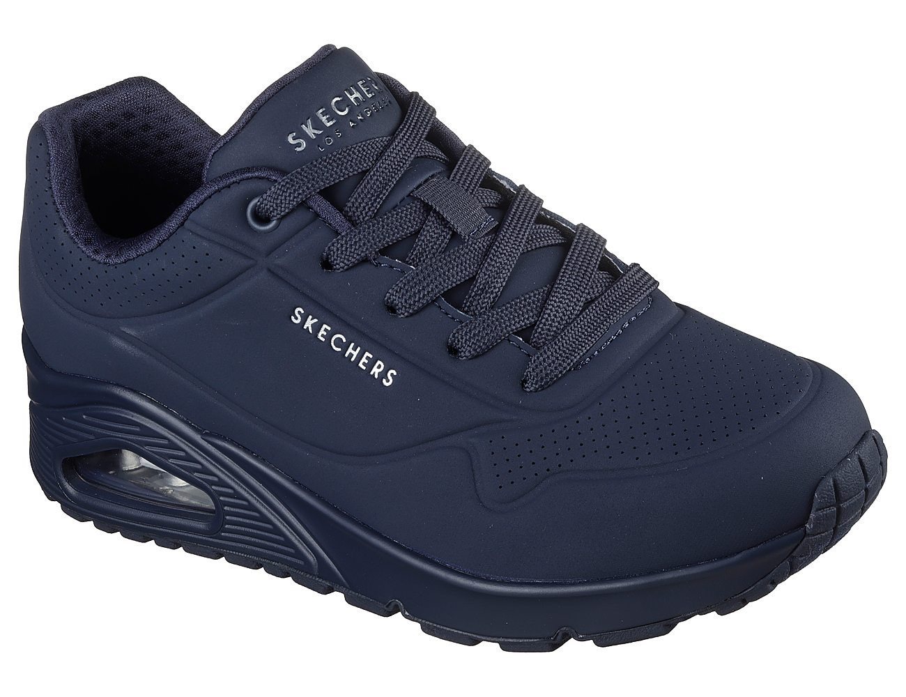 Skechers UNO STAND ON AIR Wedgesneaker Freizeitschuh, Halbschuh, Schnürschuh weich gepolsterte Innensohle (blau)