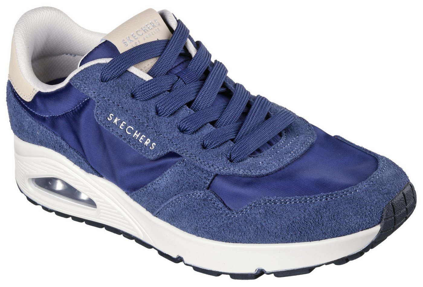 Skechers UNO-VINTAGE DAYZ Sneaker, Schnürschuh, Halbschuh, Freizeitschuh mit Luftkissen (blau)