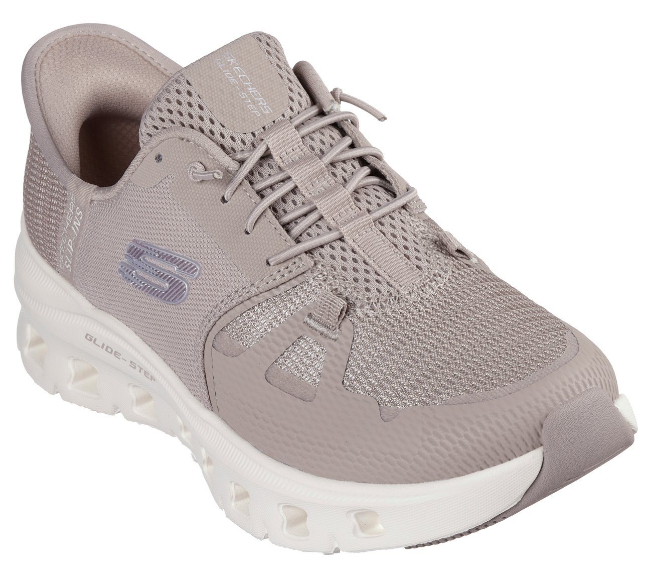 Skechers Vegan Slip-ins: Glide-Step Pro Slip-On Sneaker Sneaker, Slipper, Freizeitschuh mit Hands Free Slip-ins Funktion (beige)