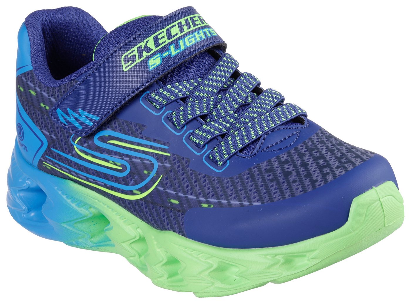 Skechers VORTEX 2.0 Sneaker, Blinkschuh mit Klettverschluss, Größenschablone zum Download