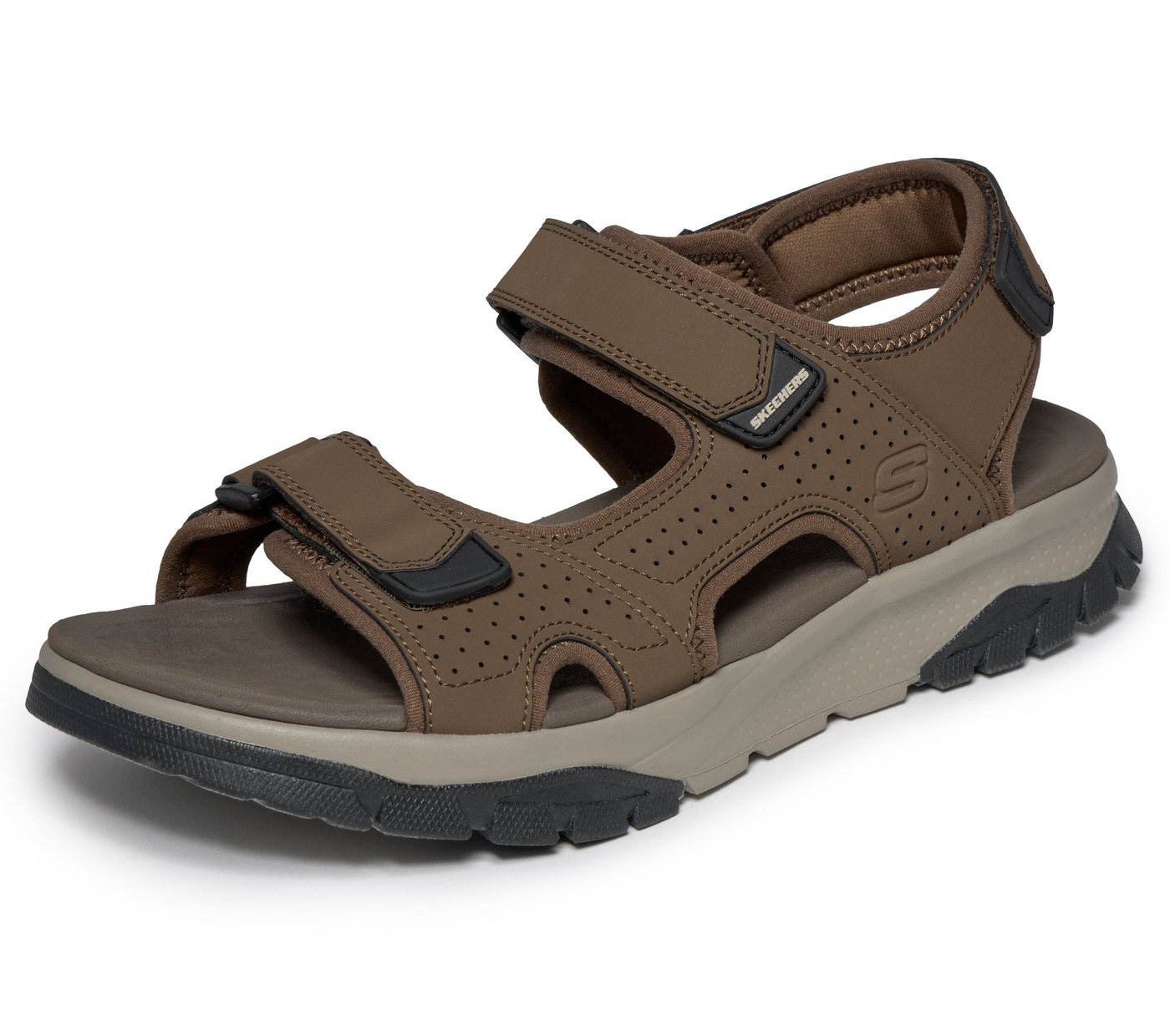 Skechers WAGNER - AVALON Trekkingsandale Sommerschuh, Outdoorsandale, Klettschuh mit Memory Foam