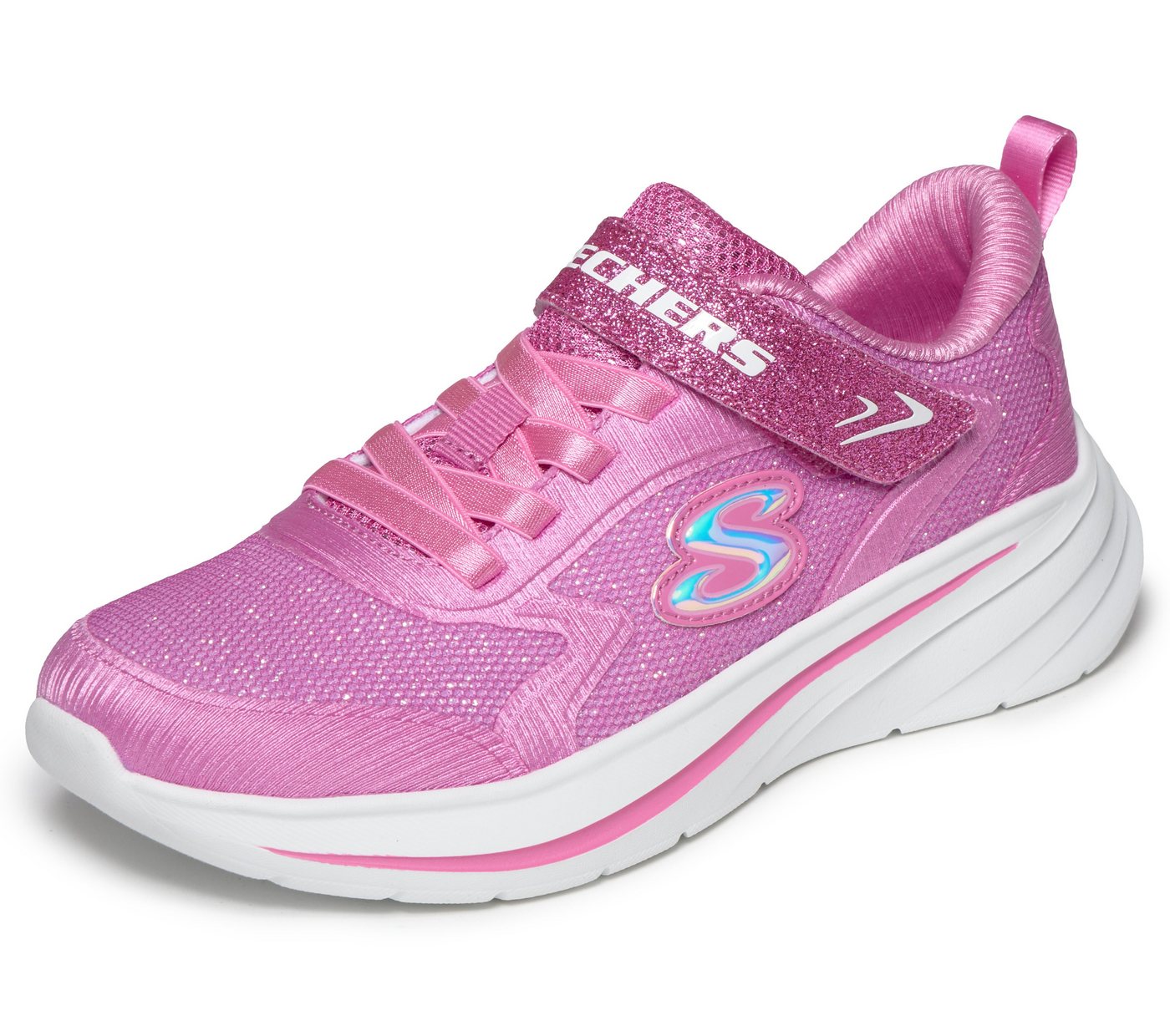 Skechers WAVE 92 Sneaker Freizeitschuh mit Klettverschluss, Größenschablone zum Download (rosa)