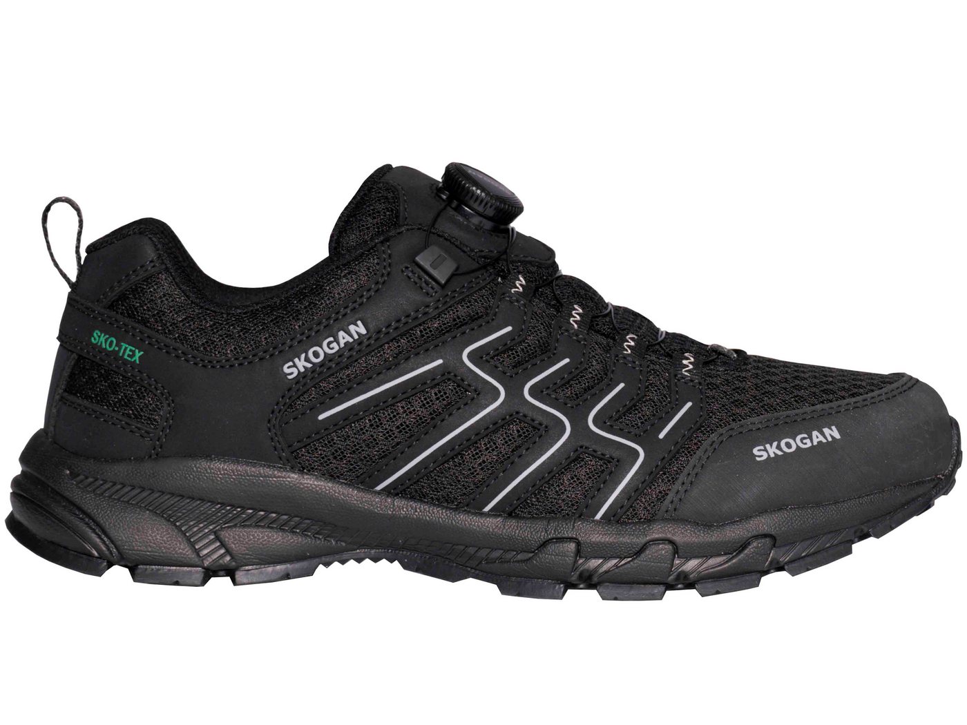 SKOGAN Skallas Outdoor Schuh mit Drehverschluss black Outdoorschuh