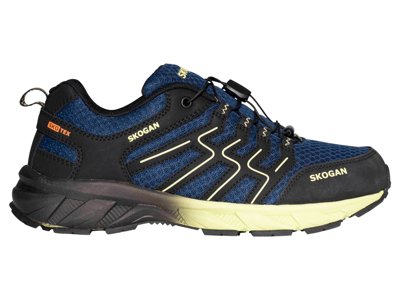 SKOGAN SKO-Runner Leichtwanderschuh mit wasserdichter Membrane navy/lime Outdoorschuh