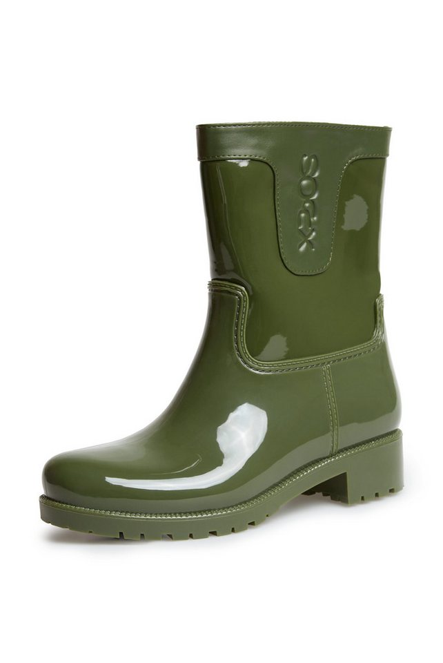 SOCCX Gummistiefel mit Warmfutter (grün)