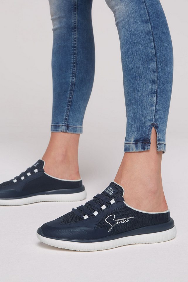 SOCCX Slip-On Sneaker mit Wechselfußbett (blau)