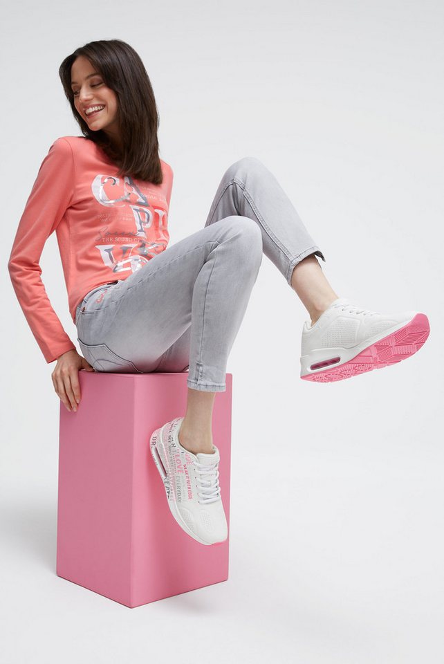 SOCCX Sneaker mit Wechselfußbett (weiß)
