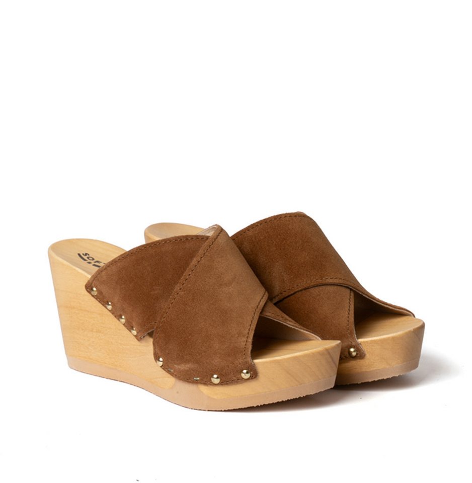 Softclox ANTJE Kaschmir whiskey (natur) Pantolette