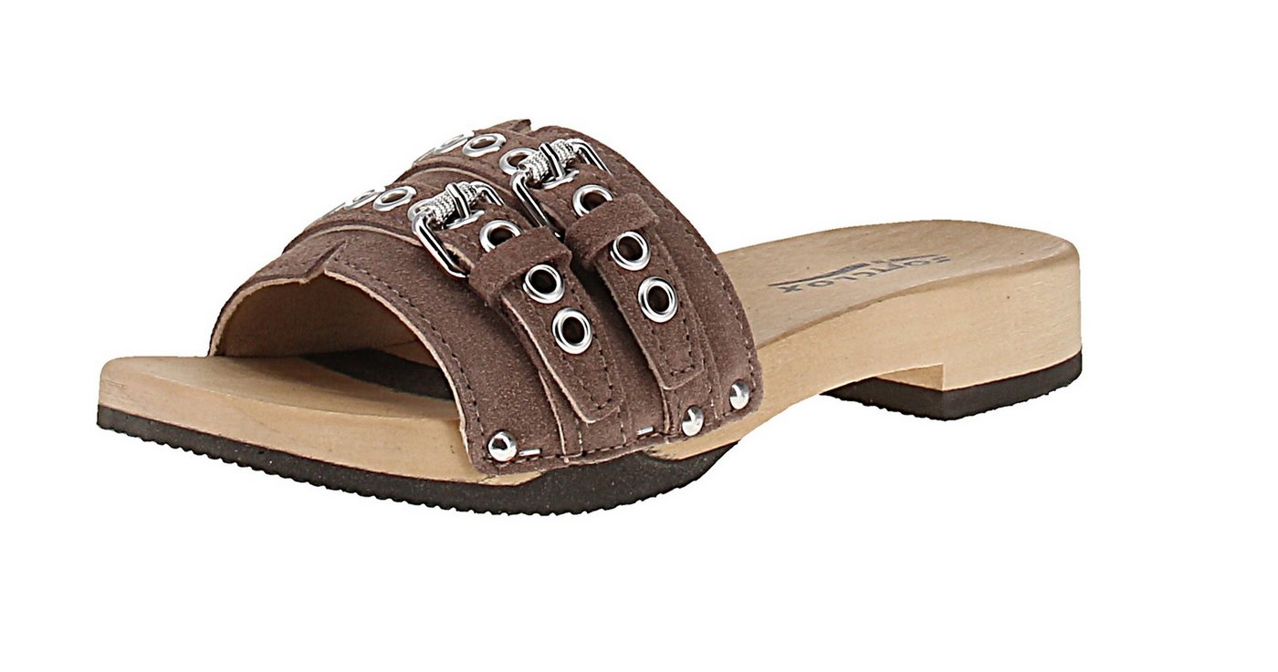 Softclox S3664 Benita Kaschmir - Damen Pantolette - 03-Mocca Sandale
