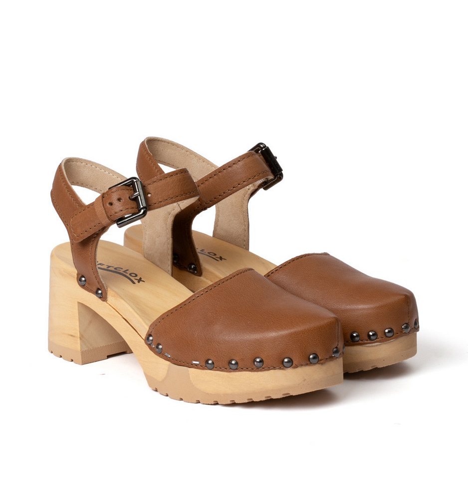 Softclox HOPE Washed Nappa camel (natur) Clog