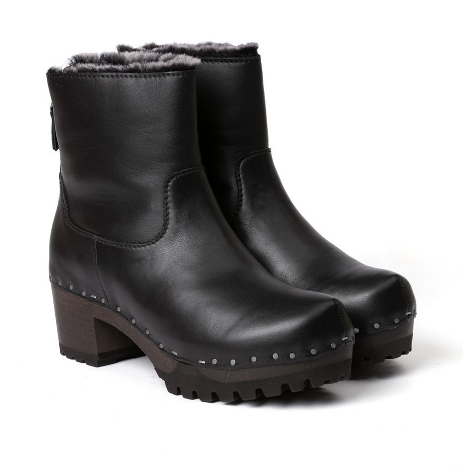 Softclox INGE Nappa/Lammfell schwarz (dunkel) Stiefelette