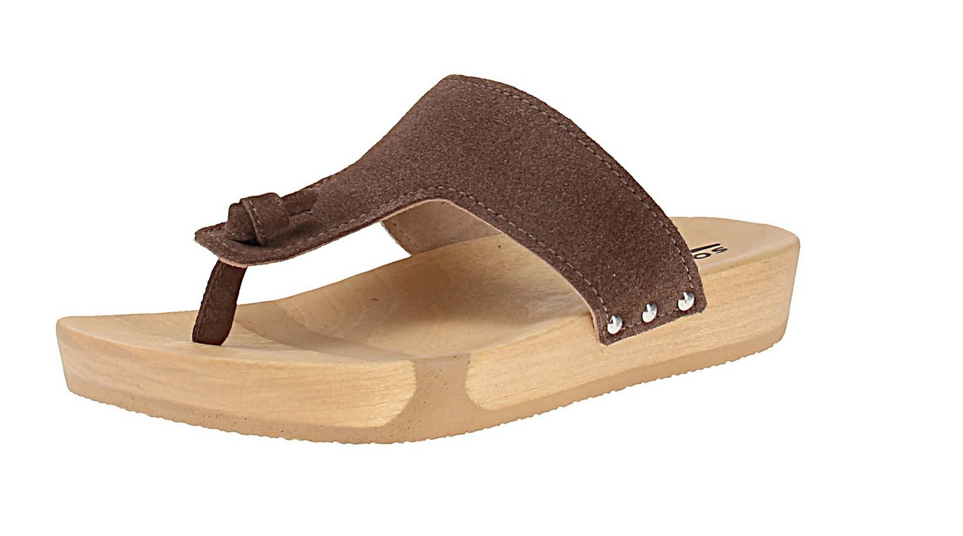 Softclox S3296 Lola Kaschmir - Damen Pantolette - 43-Mocca Sandale
