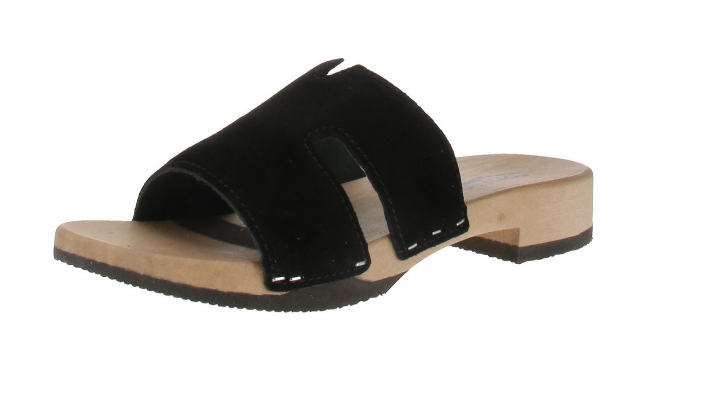 Softclox S3501 Blida Kaschmir - Damen Schuhe Pantoletten - 24-Schwarz Sandale