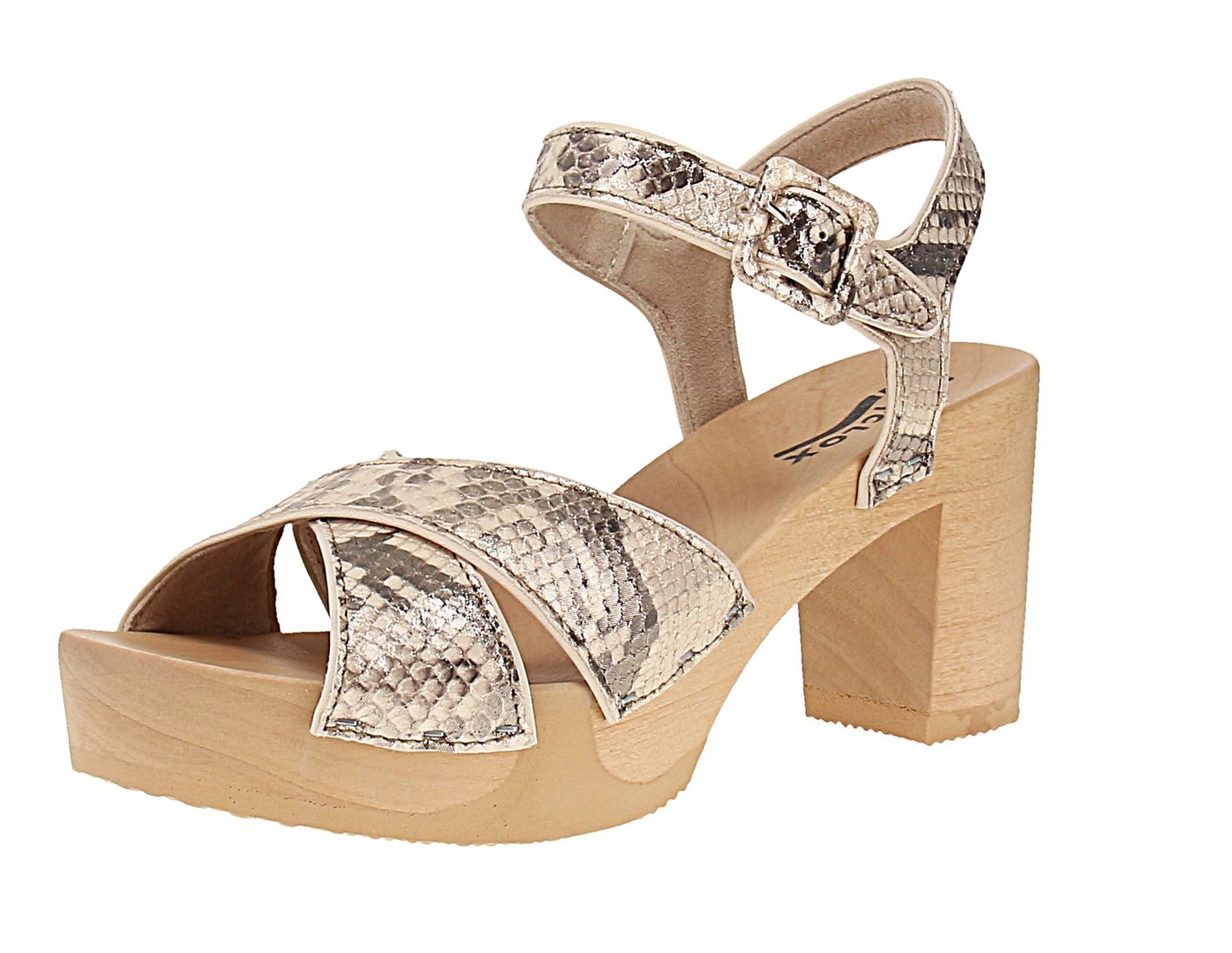 Softclox S3619 Ellis Schlange - Damen Sandalette - 11-Gold Sandale